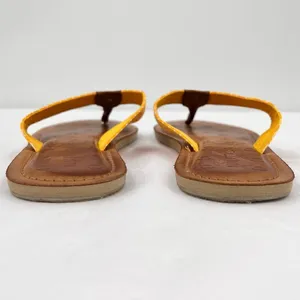 Nautica Gulf Breeze Yellow Honeycomb Fabric Straps Flip Flop Sandal Size 7 thumbnail 8