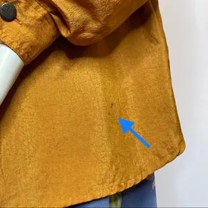 Vintage Copper‎ Blouse Epaulets Button-Up Crinkly Fabric Front Pockets Shirt Top thumbnail 12
