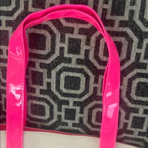 Juicy Couture Cream and Pink Canvas Tote thumbnail 3