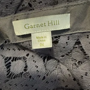 Garnet Hill Lace Dress 4 Slip Liner Gray‎ Knee Length Floral Eyelet Semi-formal thumbnail 5