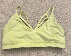 Zella Neon yellow sports bra thumbnail 1