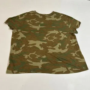 Free People Camo Print Relaxed Tee Size Large thumbnail 2