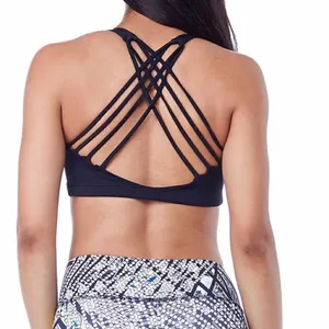 NWT Onzie chic black yago‎ workout sports bra size M thumbnail 2