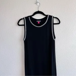 Vince Camuto Women’s Jersey Knit‎ Embroidered High-Lo Maxi Dress thumbnail 2