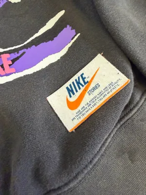 Vintage Nike Stories Retro 90s Graphic Fleece Crew size M thumbnail 7