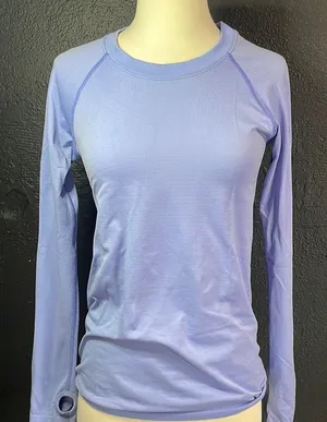 BuffBunny Blue‎ Fitted Raglan Long Sleeve Tee thumbnail 1