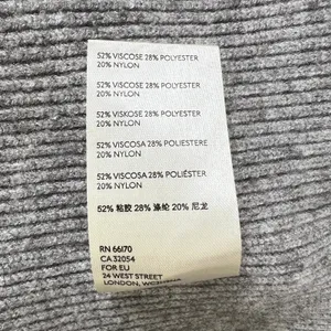 Free People Women's Medium Gray Ribbed Turtleneck Sweater Slouchy Cozy‎ Knit thumbnail 6