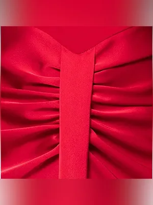 NWT Betsy & Adam Red Halter Evening Gown. Size 8 thumbnail 4