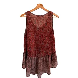 American Rag Womens Boho Floral Sheer Babydoll Top Size M Cottage Whimsigoth thumbnail 3