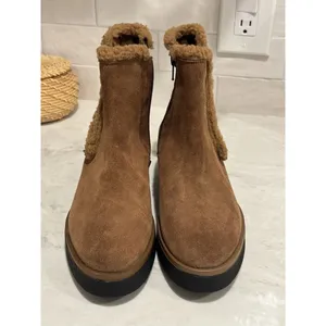 Sesto Meucci teddy Booties Suede Leather‎ Womens SZ 37 6.5 - Made in Italy NEW thumbnail 3