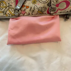 Coach Poppy Butterfly Graffiti Pink Silver Shoulder Bag Y2K Rare #F15712 thumbnail 9