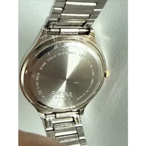 Vintage PULSAR V544-7A10 Two-Tone Quartz Analog Men's Watch Need Battery thumbnail 8
