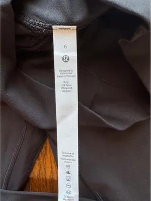Lululemon Align High Rise 28” Black Size 6 NWT thumbnail 6