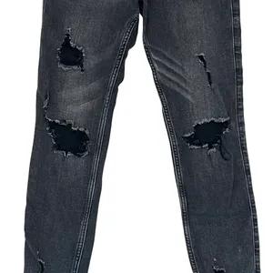 Hollister Juniors 5R Jeans Black High Rise Super Skinny Distressed Stretch thumbnail 4