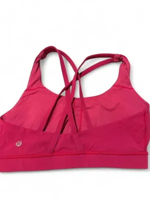 lululemon athletica Strappy Sports Bra - Magenta thumbnail 2