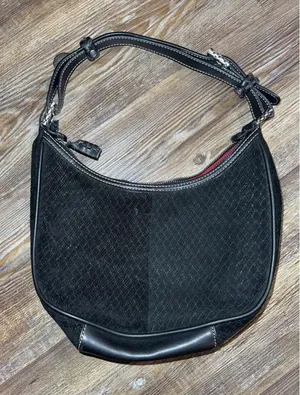 The Sak Boho Hippie‎ Black Leather Equestrian Western Shoulder Hobo Y2K Bag thumbnail 1