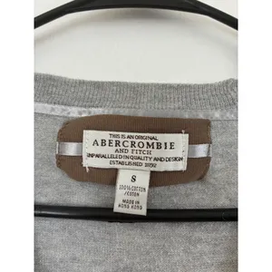 Y2K Abercrombie & Fitch Womens‎ Grey Cotton V-Neck Button Cardigan Sweater Small thumbnail 7
