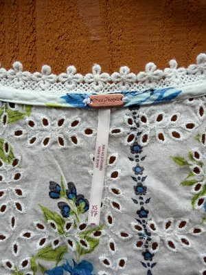 Free People Blossom Floral Eyelet Blouse thumbnail 4