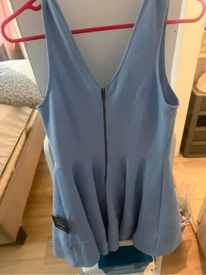 Lulu's Light Blue Scoop Neck Skater Dress thumbnail 3