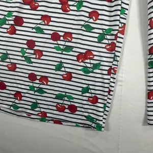 Jockey‎ Womens Pajama Pants Large Cherry Print Striped Wide Leg Sleepwear New thumbnail 5