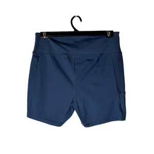 Vineyard Vines‎ Performance Shorts Women Large Blue High Rise Bike Athleisure thumbnail 2