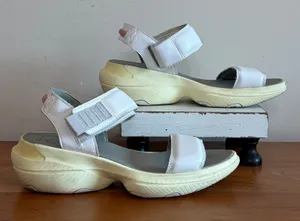 Sorel Kinetic Impact II Slingback Sandals White Sea Salt Ceramic NL4742-100 8.5‎ thumbnail 1