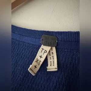 We The Free Royal Blue Rainbow Thermal Henley Long‎ Sleeve Top thumbnail 7