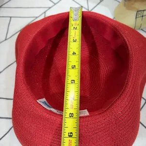 Betmar Sun Hat OS Red Paper Straw Wide Brim Packable Summer Hat‎ thumbnail 8