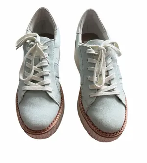 Dolce Vita Tiger Platform Sneaker Light Blue & Ivory Size 8.5 thumbnail 1