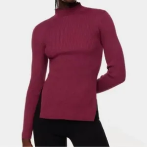 Aritzia Babaton Sculpt Knit Tie-Back Sweater In Dewberry Purple Size XS NEW thumbnail 8