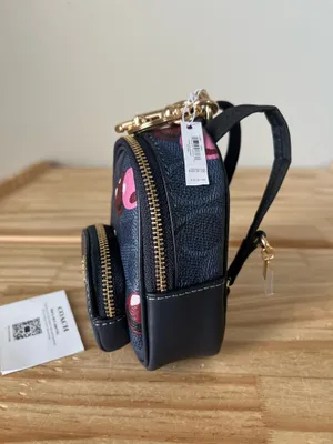 Coach Mini Court Backpack Bag Charm thumbnail 3