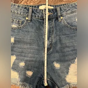 Kancan Denim Shorts Size Small Blue thumbnail 7