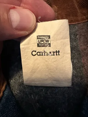 Vintage Carhartt Blanket Lined C59DST Jacket Denim Chore Barn Coat Men’s XL USA thumbnail 7