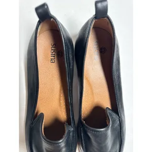 Susina Kellen Womens Almond Toe Loafer Black Leather Size 7.5 thumbnail 7