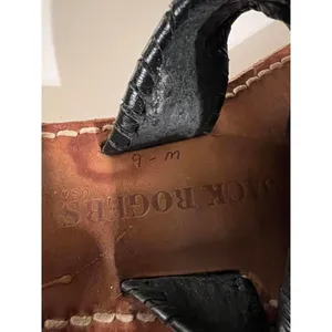 Jack Rogers Women's Black Leather Sandals thumbnail 4
