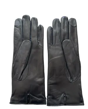 Coach NWT Horse And Carriage Leather Tech Gloves Black 7 1/2 thumbnail 2