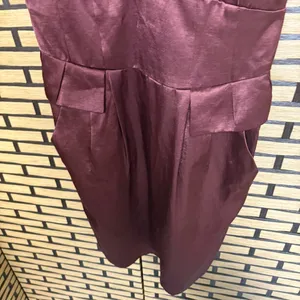 Nanette Lepore Brown Satin Dress Size‎ 4 thumbnail 5