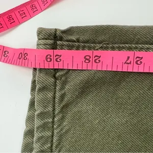 FREE PEOPLE We The‎ Free Palmer Cuffed Jeans Army green sz 32 thumbnail 9