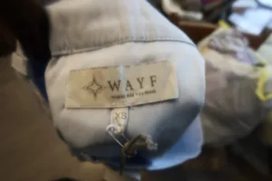 WAYF mini short summer spring tennis pleated skirt in light blue size XS extra small. NWT thumbnail 7