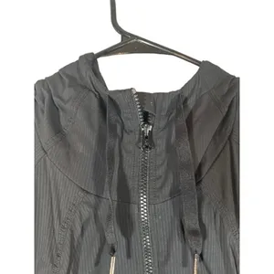 Lululemon Black Hooded Full Zip Athletic Running Jacket Women Sz 8 thumbnail 5