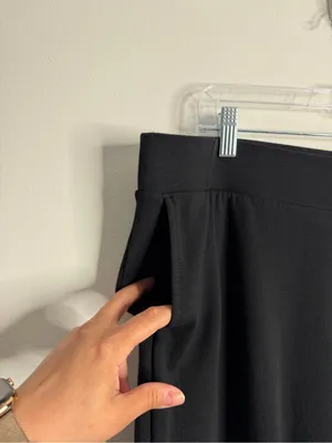 J. Jill Slim Leg Pull On Pants 2X Pockets Black Stretch Minimalist Casual Lounge thumbnail 7