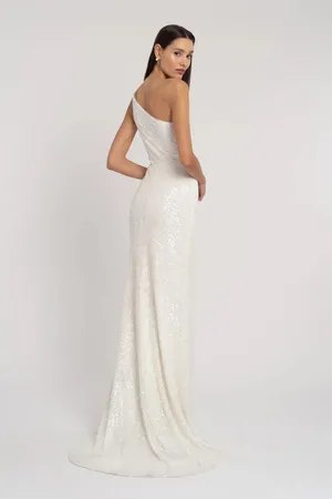 Jenny Yoo sequin bridal dress thumbnail 2