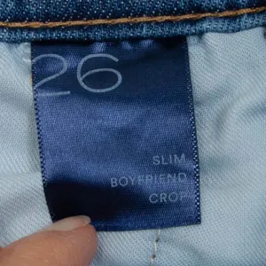 Anthropologie Pilcro Slim Boyfriend Crop Denim Jeans Bohemian‎ Preppy Womens 26 thumbnail 9