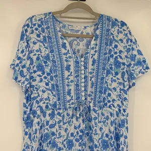R Vivimos Tiered Peasant Dress Sz XL 16/18 Boho Cottagecore Paisley Euro Summer thumbnail 3