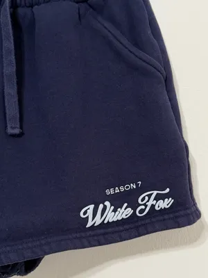 White Fox Season 7 Deep Sea Blue Lounge Sweat Shorts Size XS thumbnail 5