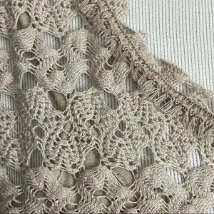 Free People Tan Boho Crochet Lilly Mini Dress S thumbnail 5