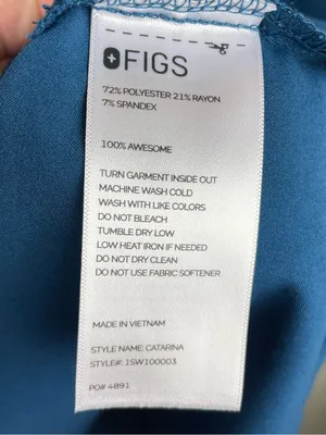 Figs Catarina Scrub Top High Waisted Zamora Jogger Pants Set Size 4XL Deep Reef thumbnail 10