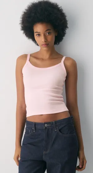 Aritzia Pink HomeStretch Cami Tank thumbnail 1