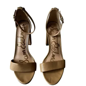 Sam Edelman Yaro Ankle Strap Sandal Oatmeal Kid Leather SZ 8.5 thumbnail 2