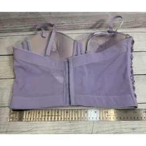 Women Lilac RHINESTONES Bustier SizeLARGE Festival Party Corset thumbnail 4